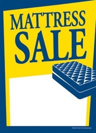 T50MAA Furniture Mattress Sale - Slotted Sale Tags - 5" x 7" (100 Pack)
