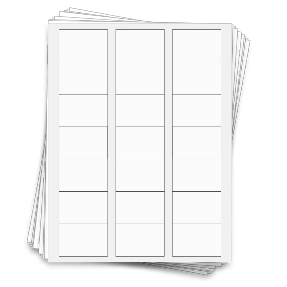 210 Waterproof Labels for 30 ml Bottles, 2.25 x 1.5 in., Rectangle, Waterproof White Vinyl for Inkjet Printers