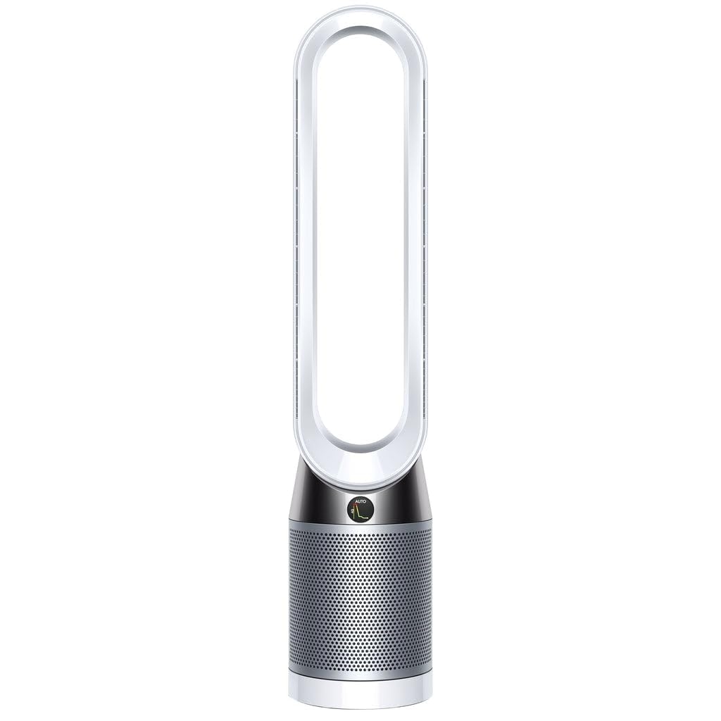 Dyson Pure Cool Purifier Fan TP4A remote controlled purifying fan with HEPA filtration (White and Silver), Standard (Renewed)