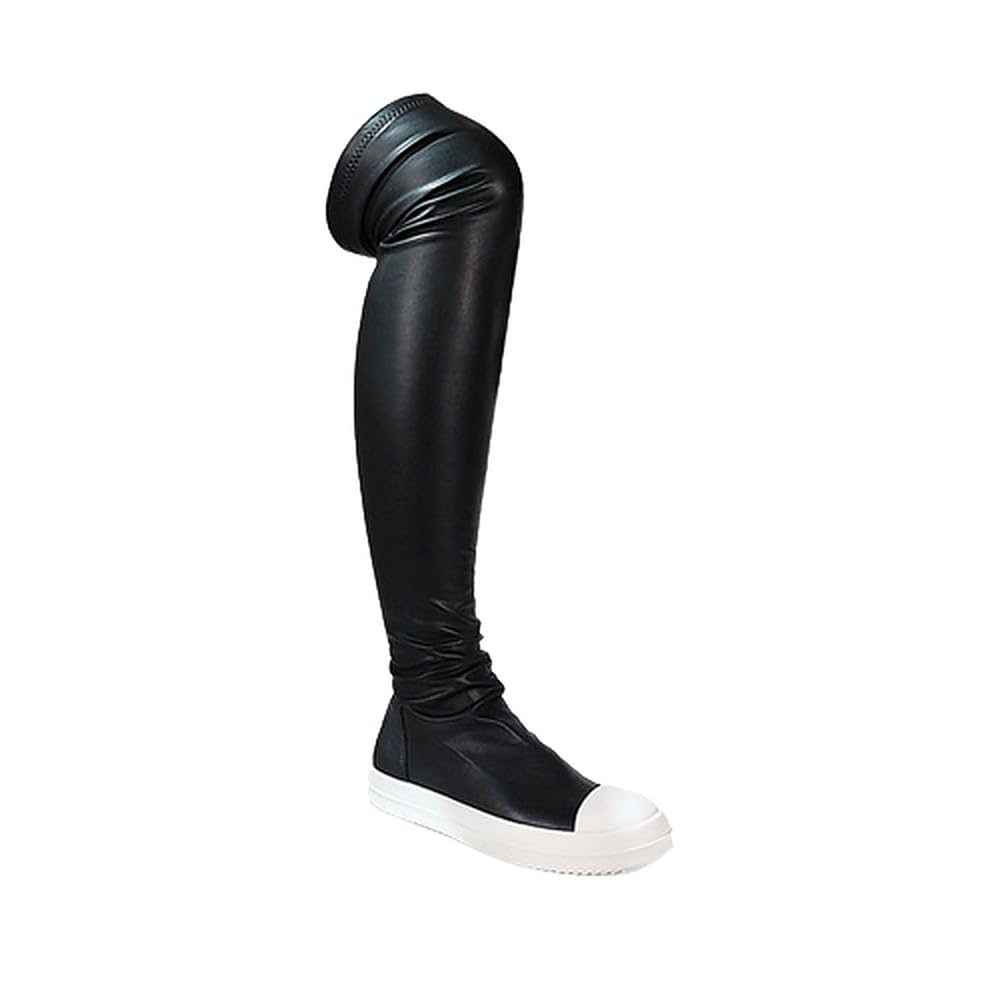 Liliana Women Thigh High Boots Flat Over The Knee Round Toe Tall Boots WANNABE-1