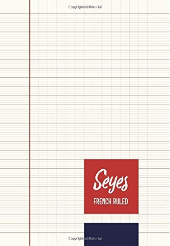 Seyes French Ruled Notebook - Journal - A5 - Creme Paper: To Write In - 8mm Lining Handwriting Paper | 110 Pages | Perfect Binding | Durable Softcover