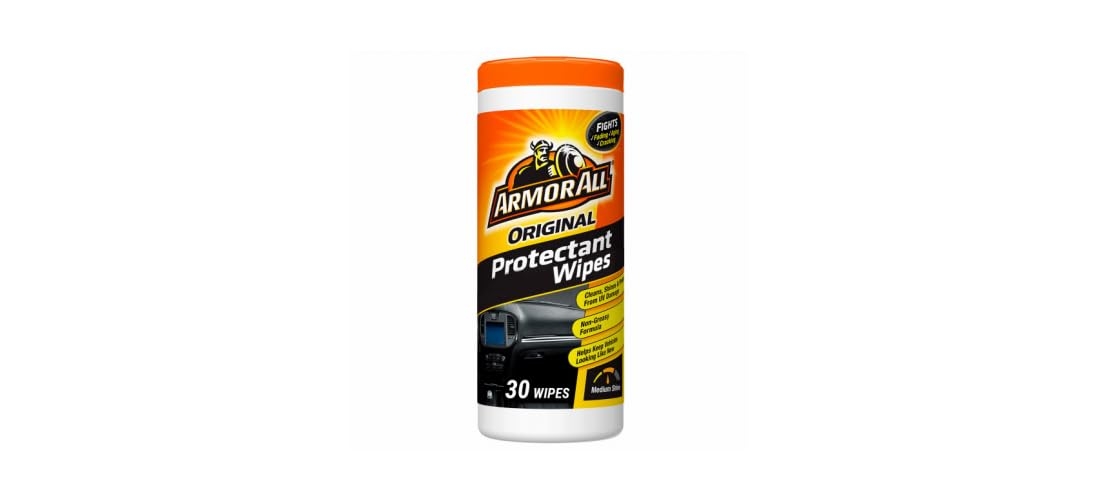 Original Protectant Wipes by Armor All, Car Interior Cleaner Wipes with UV Protection to Fight Cracking & Fading, 30 Count