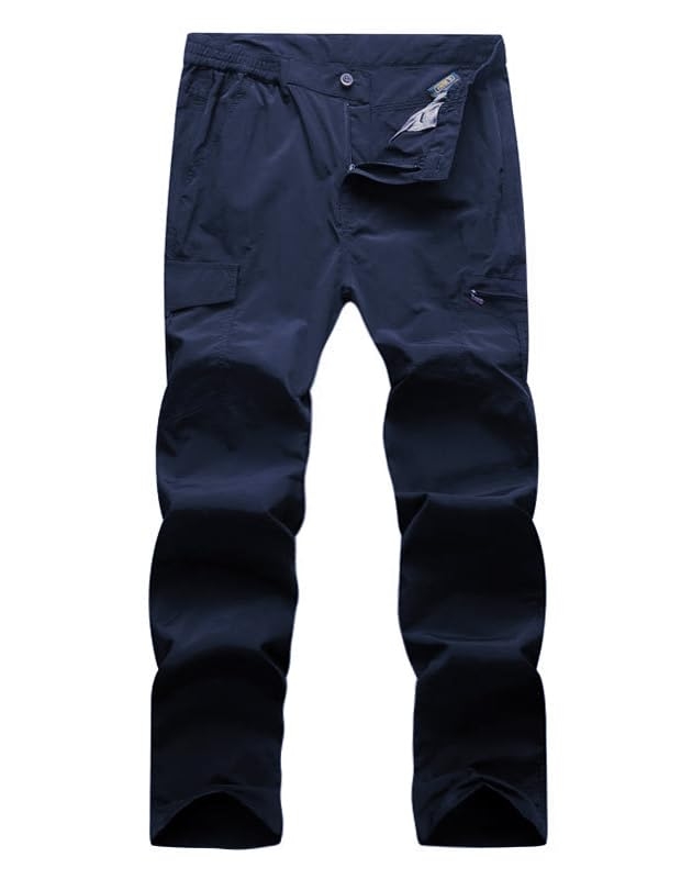 Kolongvangie Cargo Pants Quick Dry Hiking Men's Outdoor Casual Workout Breathable Pant with Multi-Pocket