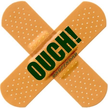 BILLET4X4 OUCH - X Band-AIDS - Decal (4X4 Vehicle Decal)