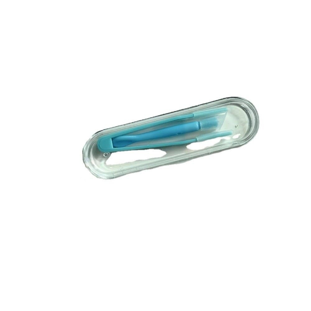 Blue Contact Applicator, Contact Lens Remover Tool, Inserter/Remover+Tweezer with Soft Tip, for Contact Lens Cases Health and Household, Contact Lens Care, Contact Applicator Tool
