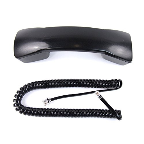 The VoIP Lounge Black Handset with Curly Cord for Avaya Partner Euro Series 1 Phone 6 18 18D and 34D and Merlin Magix Series 4406D+ 4412D+ 4424D+ 4424LD+ (Please Read Full Description)