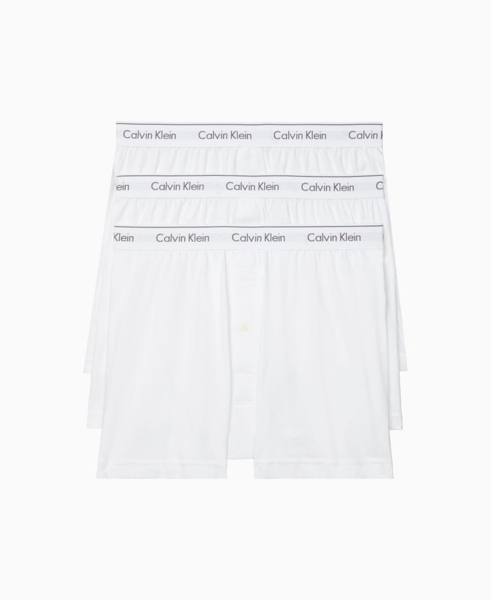 Calvin Klein Men's Cotton Classics 3-Pack Knit Boxer