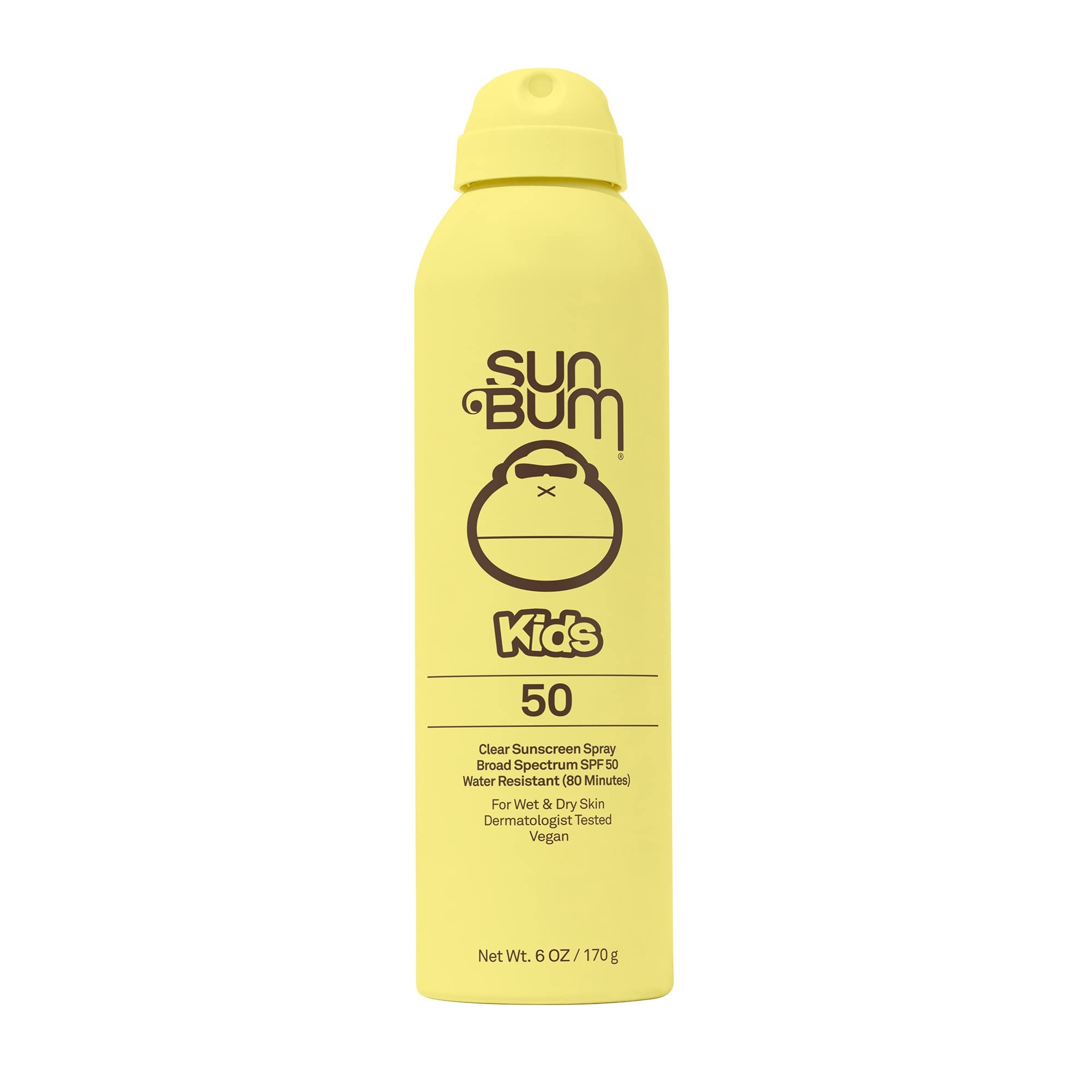 Sun Bum Kids SPF 50 Sunscreen Clear Body Spray - Broad Spectrum Water-Resistant with Vitamin E - Wet or Dry Skin Application - Hawaii 104 Act Compliant (Without Octinoxate & Oxybenzone) - 6 oz