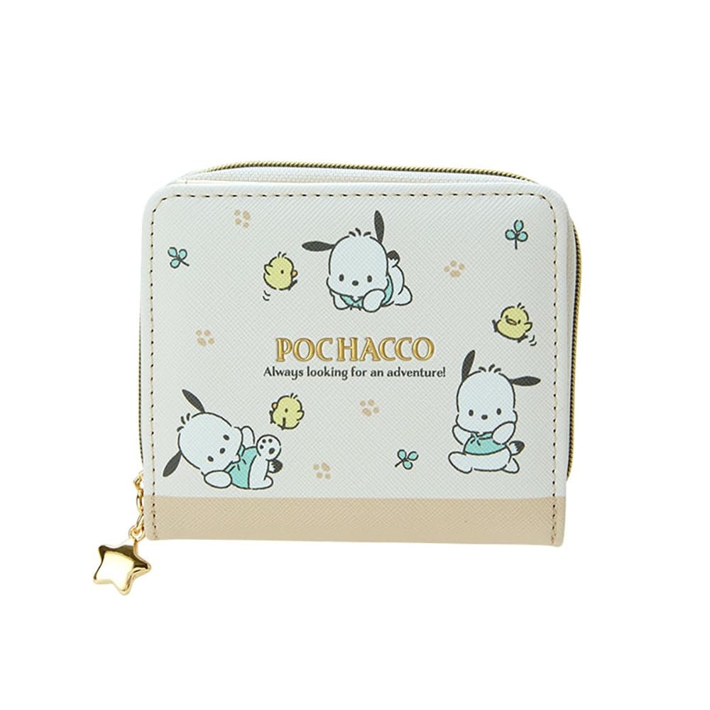 Sanrio 126080 Sanrio Wallet, Pochacco, Pochacco, 3.5 x 4.1 x 1.0 inches (9 x 10.5 x 2.5 cm), Kids Wallet, Character