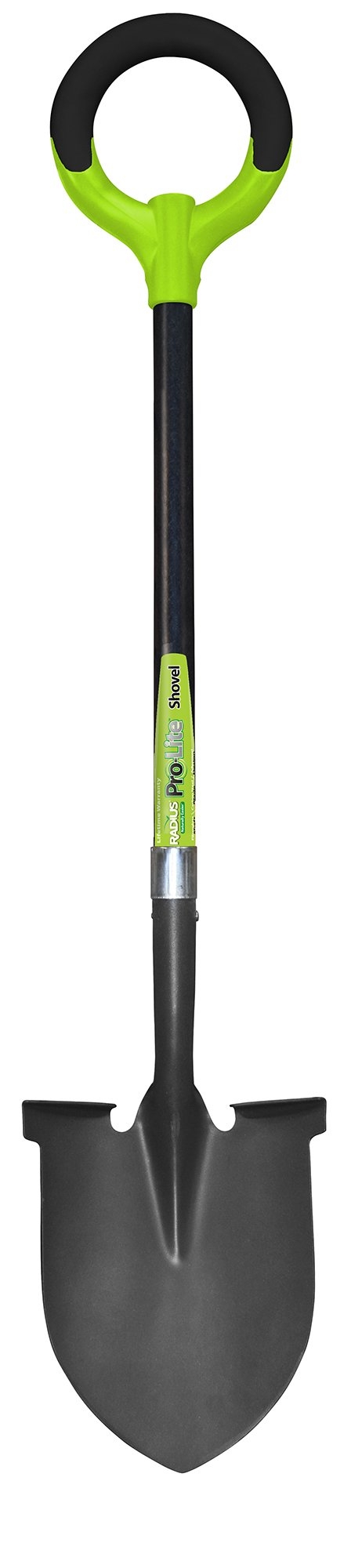 Radius Garden 25202 Pro-Lite Carbon Steel Shovel, Green