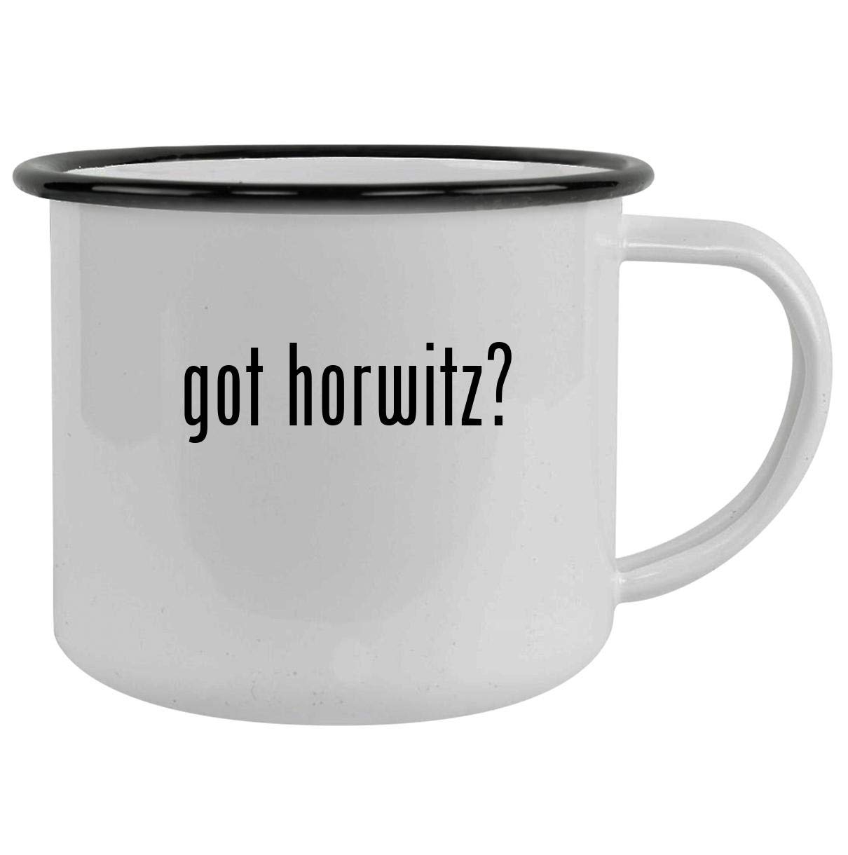 got horwitz? - 12oz Camping Mug Stainless Steel, Black