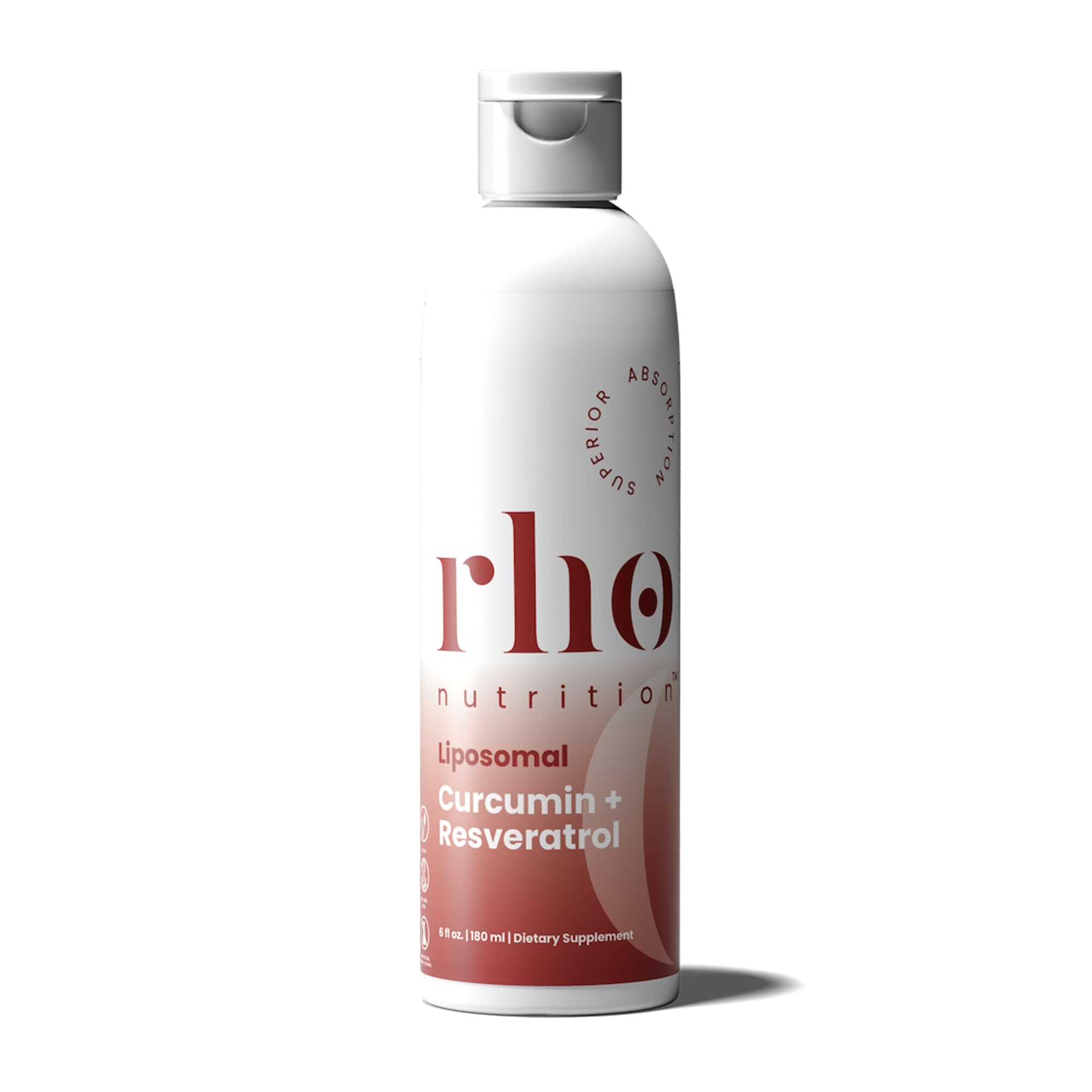 Rho Nutrition Liposomal Curcumin + Resveratrol (1 Pack) – Ultra High Absorption Liquid Curcumin Supplement – Promotes Joint Comfort, Mobility, Cellular Health and Overall Well-Being