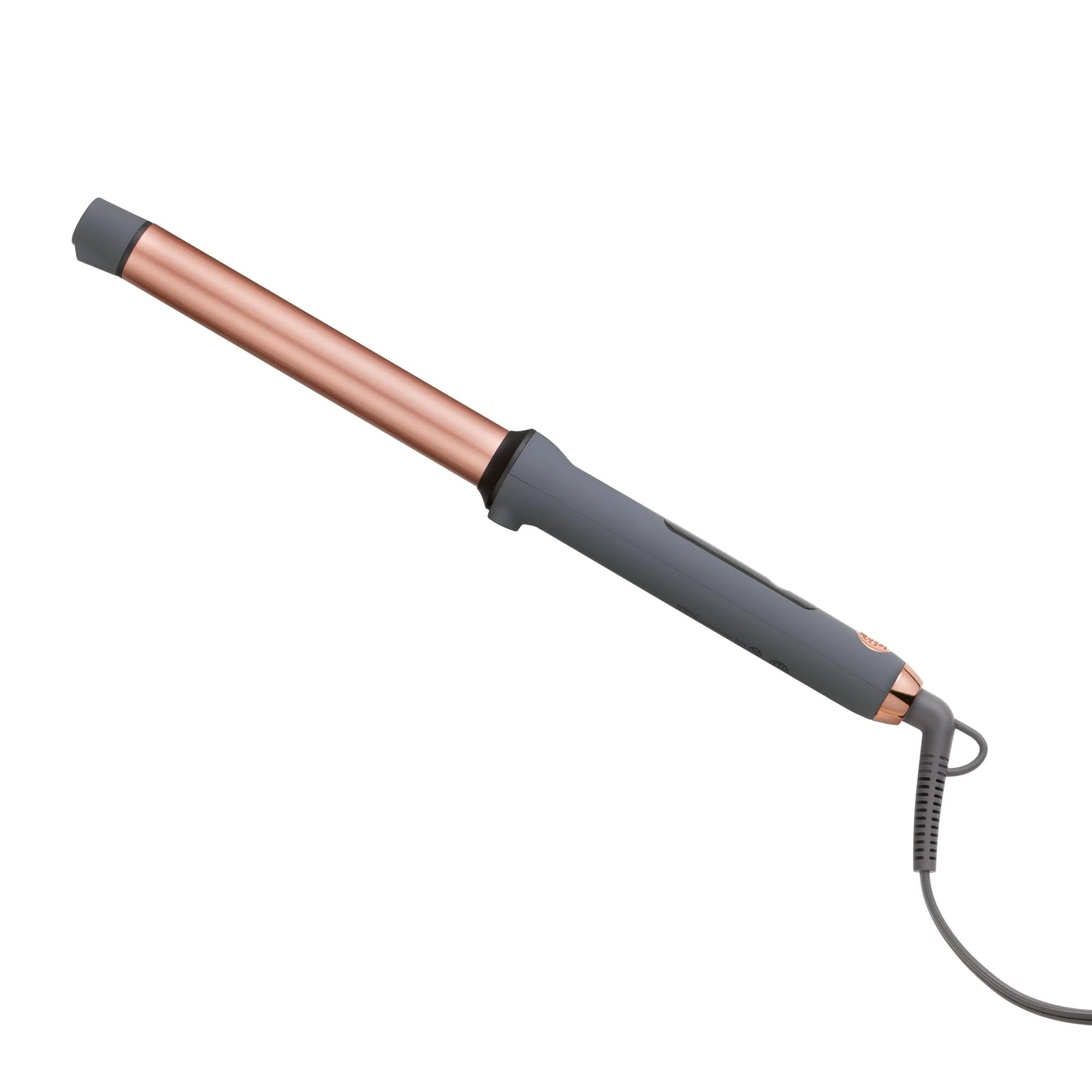 Hairitage Extra-Long 1 Inch Ceramic Tourmaline Curling Iron Wand for Long Hair - Smooth, Shiny, Voluminous Curls - Extra Long Barrel for Medium to Long Hair - No Clamp for Quick Styling - 450 Degrees