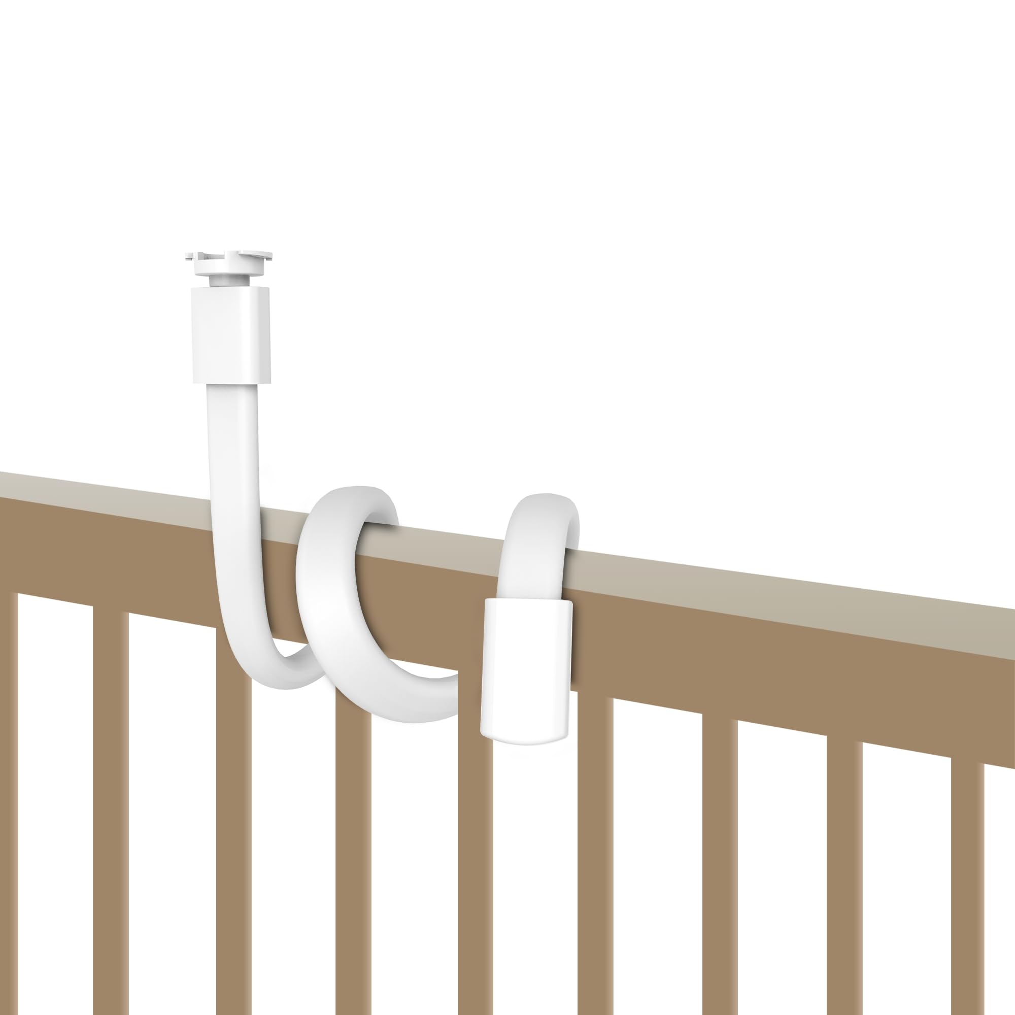 HelloBaby Baby Monitor Mount for HB6550/ Pro/ HB6560/ HB65/ HB6339/ HB40/ HB6081/ HB66/ HB6351, 20 Inch Flexible Arm Bracket, Sturdy Camera Holder Attaches to Crib Cot Shelves, No Tools or Wall Damage