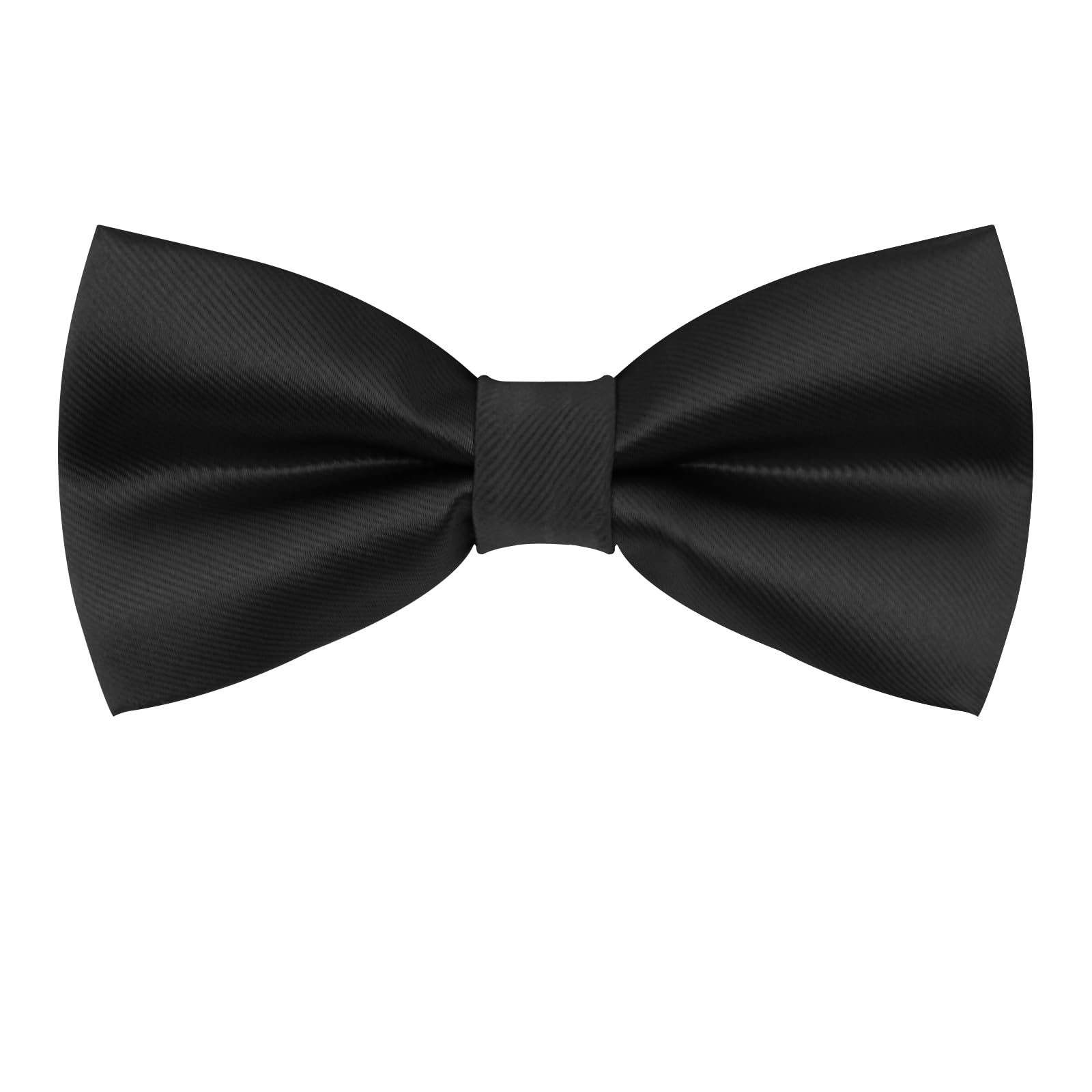 Luckyvestir Bow Ties for Men, Pre-Tied Bowtie Adjustable Black Mens Tie for Shirts Vests Tuxedos Suits Party Graduation Gifts