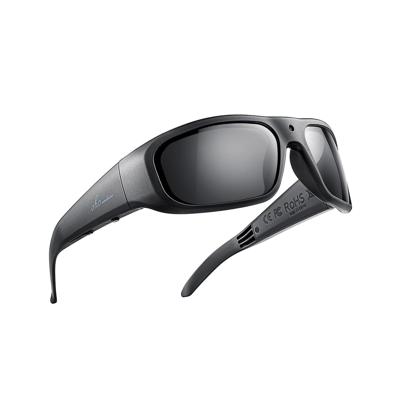 OhO 32GB Camera Glasses, 24M Resolution 1080P Smart Glasses with UV400 Sunglasses Lens for Outdoor Sport, Unisex