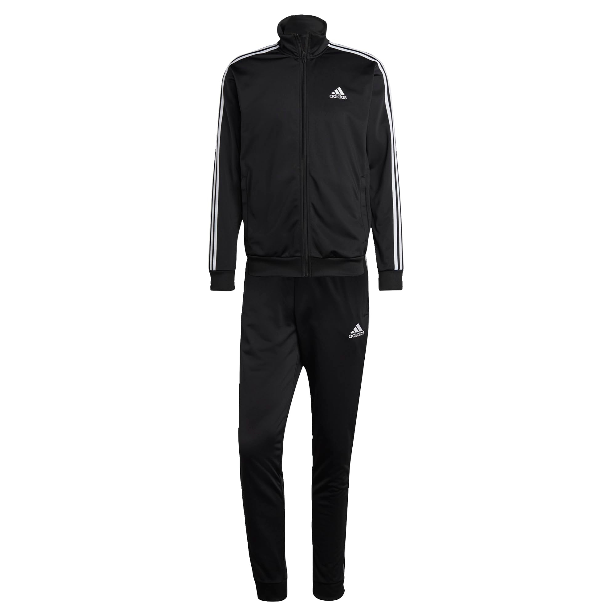 adidas Men's Size Basic 3-Stripes Tricot Track Suit