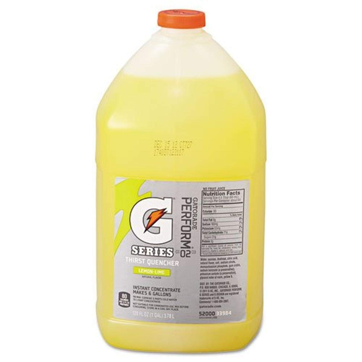 Gatorade Liquid Concentrate, Lemon Lime, 1 Gallon