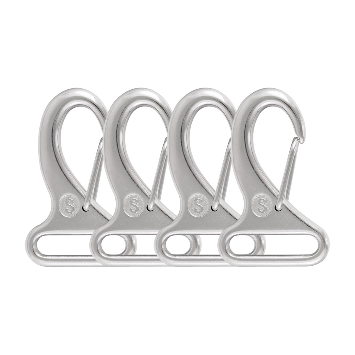 SHONAN Webbing Clips 1 Inch, Marine Grade Metal Buckles for Straps, Stainless Steel Strap Clips Snap Buckles for Straps