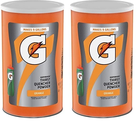 Gatorade Thirst Quencher Powder, Orange, 76.5 oz (Pack of 2)
