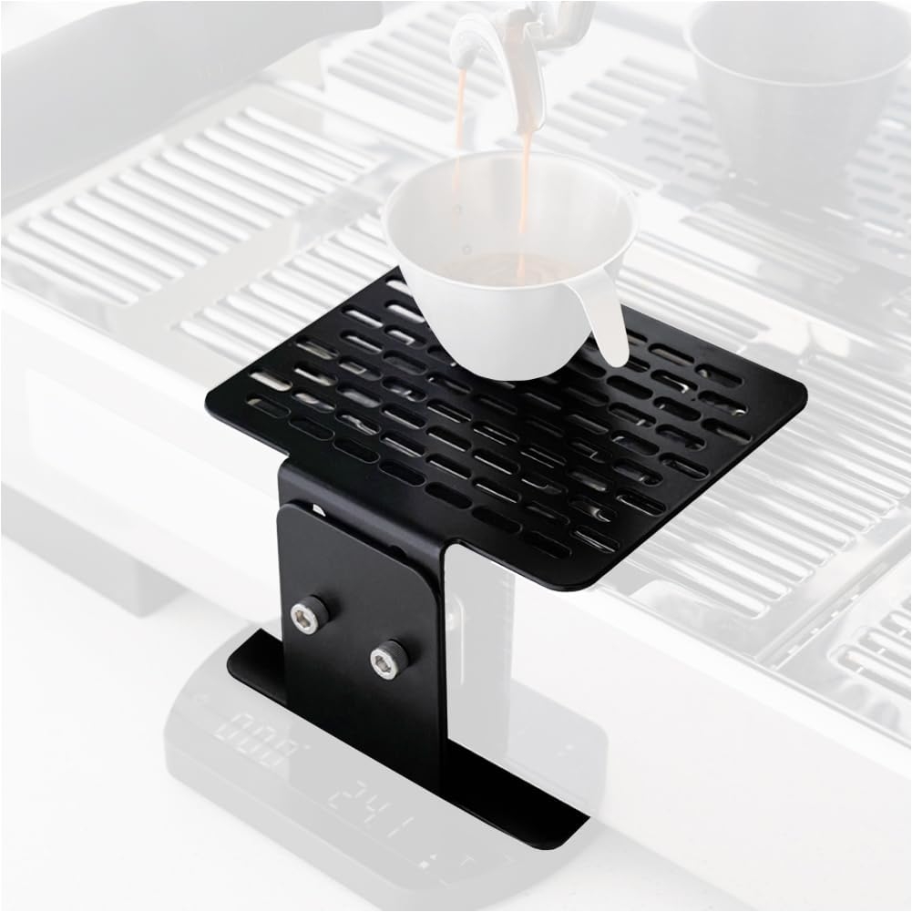 watchget Coffee Weighing Rack Espresso Machine Electronic Scale Weighing Stand Stainless Steel Coffee Scale Rack Stem Waterproof Scale Rod Protection Rack Black