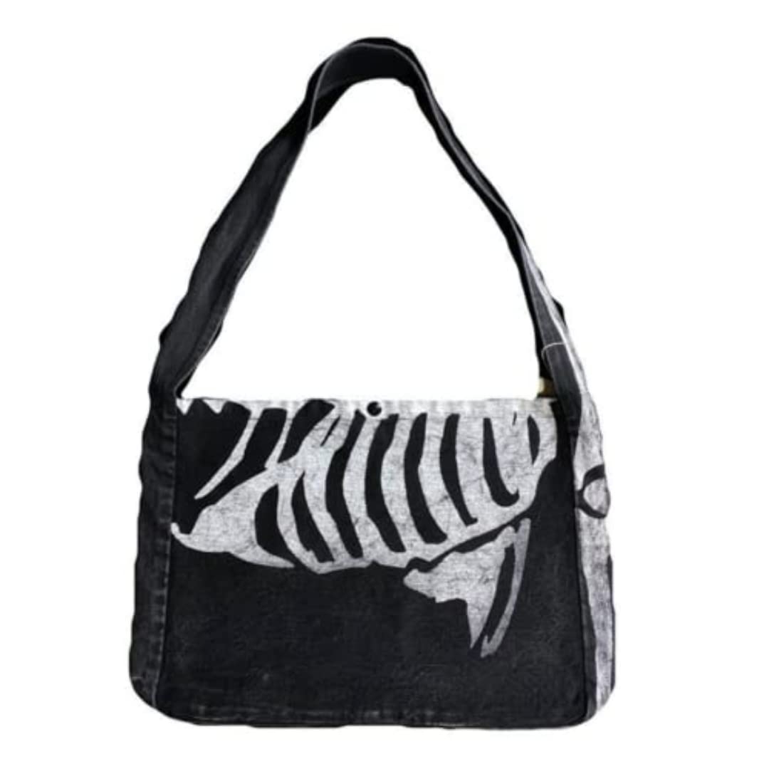 Goth Aesthetic Messenger Bag Gothic Purse Grunge Fairy Clothes Y2k Fashion Skull Bag