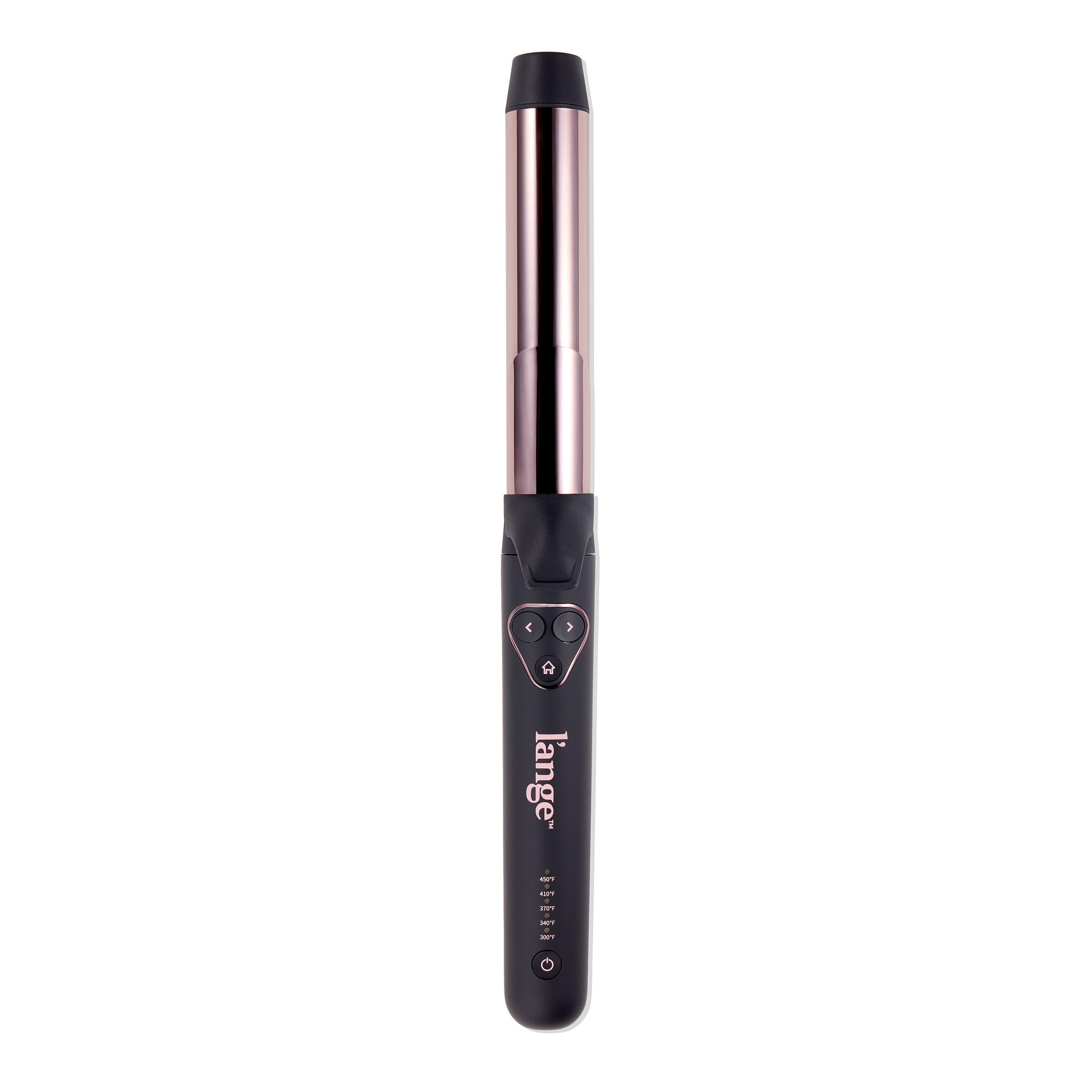 L'ANGE HAIR Le Pirouette 32MM Titanium Rotating Curling Iron Self-Rotating Curler | Curls and Waves for Beginners and Pros | Premium Titanium Barrel | Black