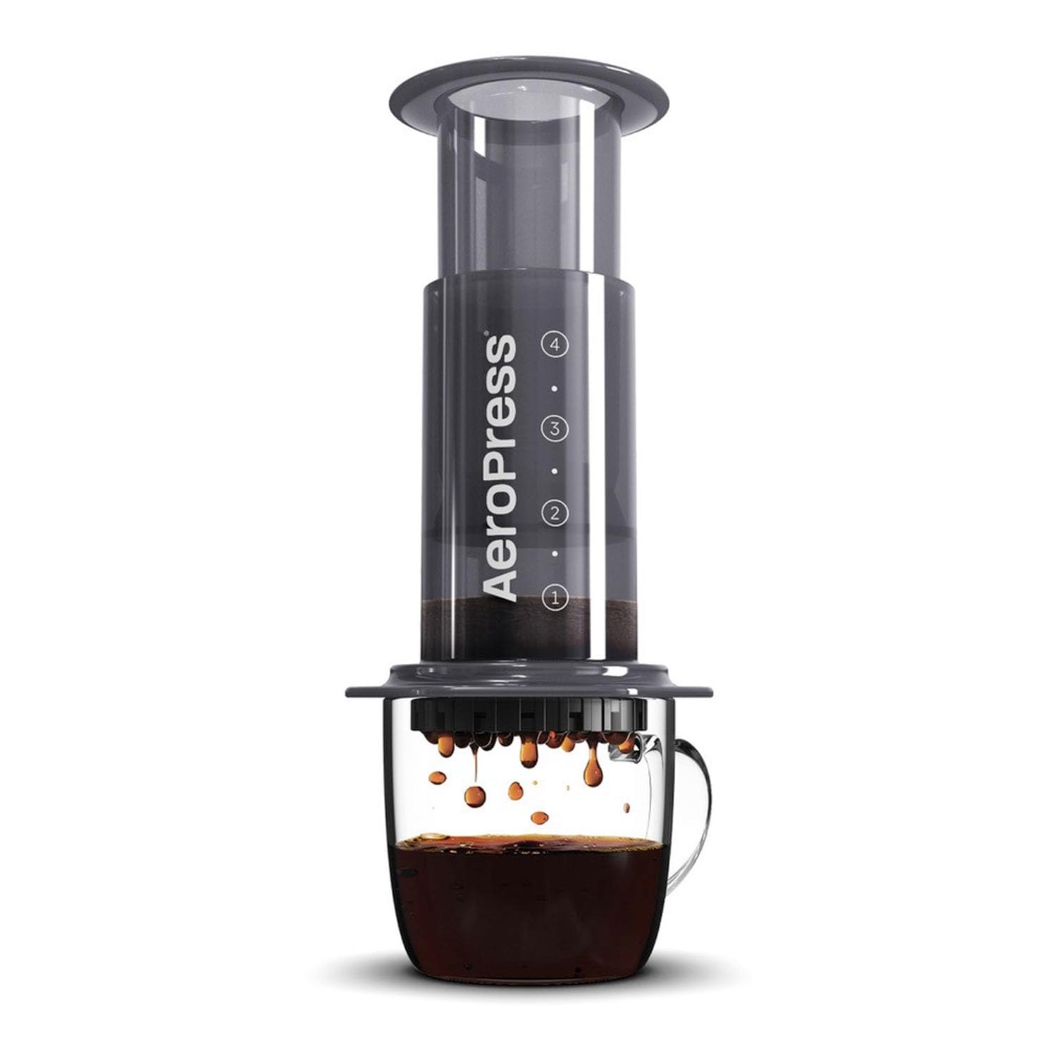 AeroPress Original Coffee Press – 3 In 1 Brew Method Combines French Press, Espresso, Full Bodied Coffee Without Grit or Bitterness, Small Portable Coffee Maker for Camping & Travel