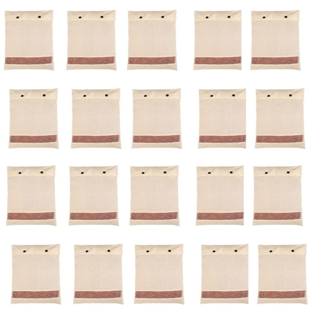 Mayatra's Pack of 20 Saree Storage Bags - Wardrobe Organizer For Storage - Saree Bag For Clothes Storage -Transparent Cloth Storage Cover (14.5 * 16.5 inches)