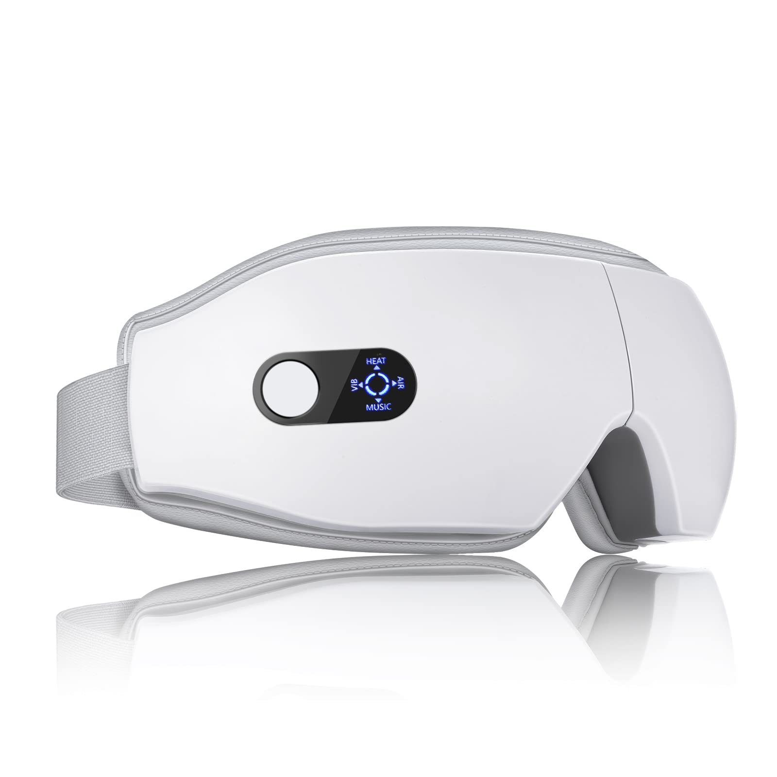 NOWWISH Eye Massager with Heat - Smart Mask for Relax Eye, Fathers Day, Birthday Gifts for Women and Men Mom Dad Wife - White