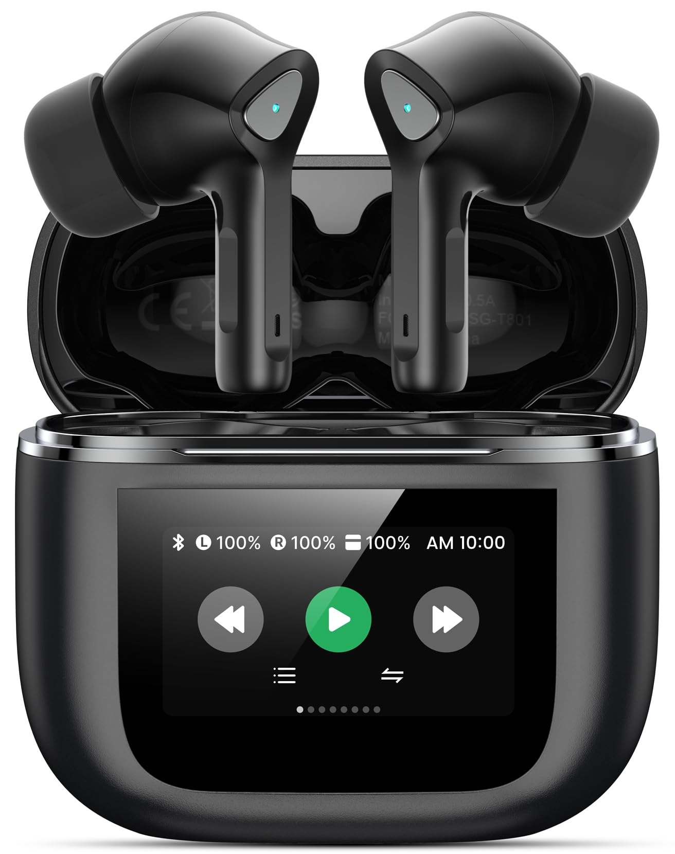 TWOSKY Wireless Earbuds Bluetooth 5.3 Headphones 50H Playtime Deep Bass Stereo Ear Buds with Mic IPX7 Waterproof Comfort Lightweight in Ear Earphones for Pad Android/iOS Phones Gifts for Women Men