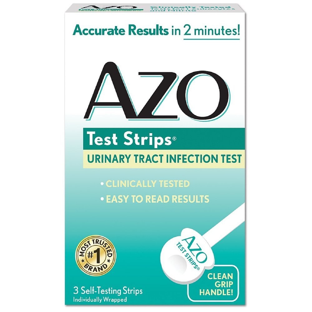 AZO Urinary Tract Infection Test Strips, 3-Count Boxes (Pack of 2)
