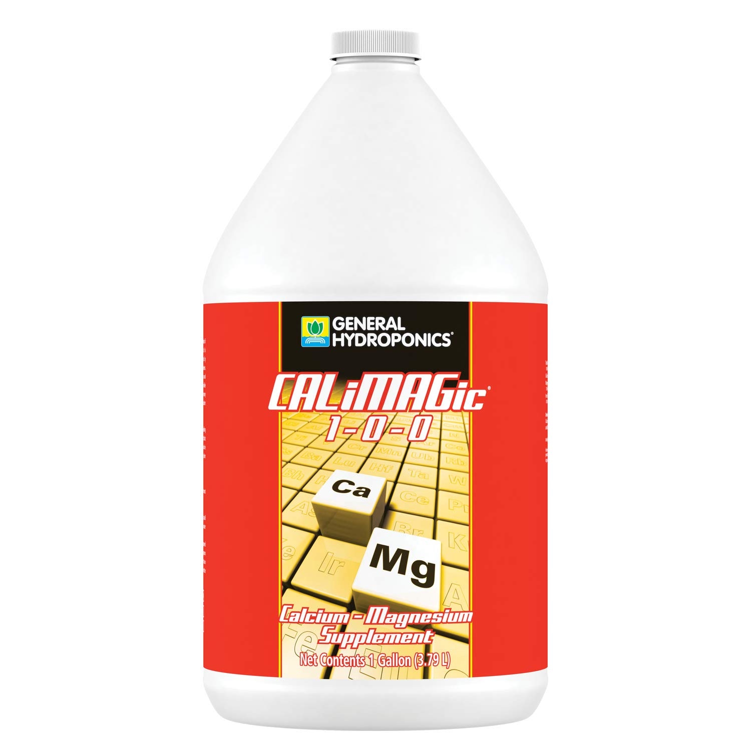 General Hydroponics CALiMAGic 1-0-0, Concentrated Blend Of Calcium & Magnesium, Secondary Nutrient Deficiencies Helps Prevent Blossom End Rot & Tip Burn, Clean, Soluble, 1-Gallon