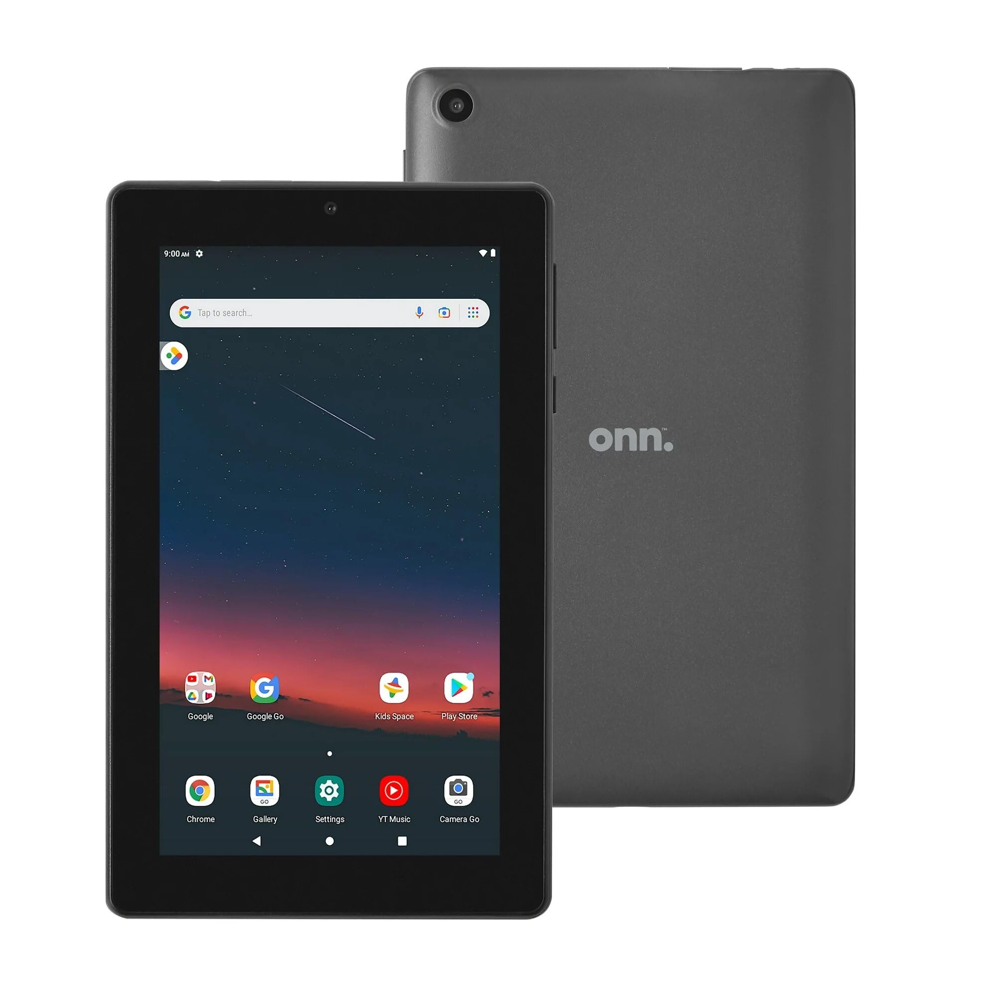 Onn Surf Tablet Gen 3 2022 MTK Quad-Core 32GB eMMC 2GB 7" (1024x600) Touchscreen Android 12 Go 2 Cameras Charcoal (Renewed)