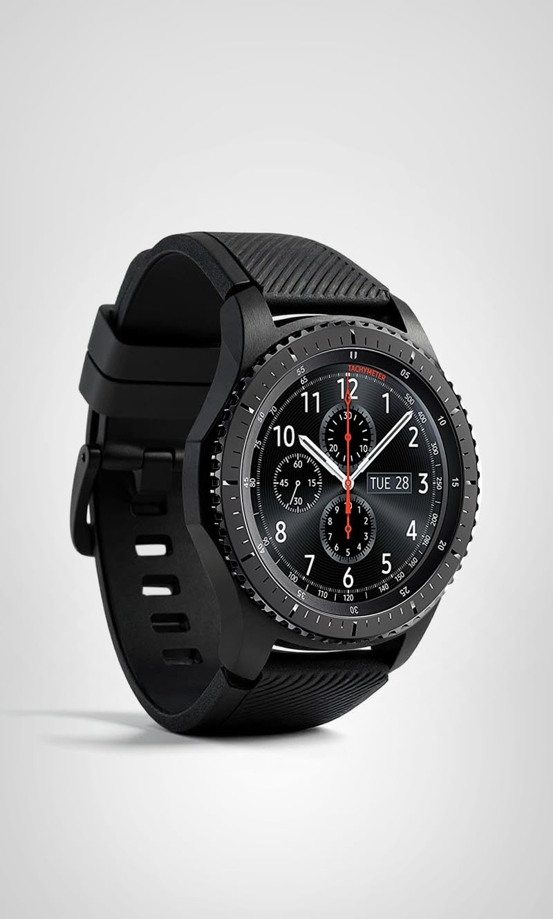 SAMSUNG GEAR S3 FRONTIER Smartwatch 46MM (Bluetooth Only) - Dark Grey (Renewed)