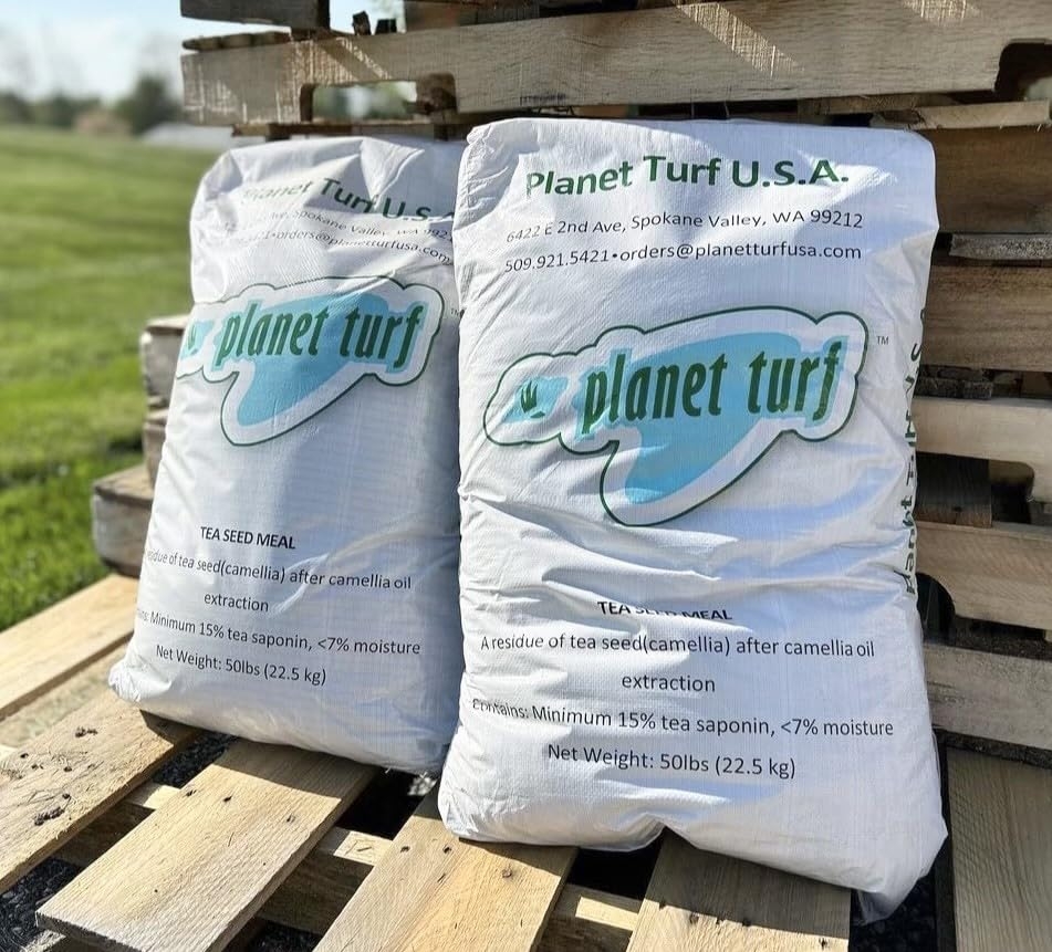 Planet Turf Tea Seed Meal - All Natural, Plant Safe (50 lb)