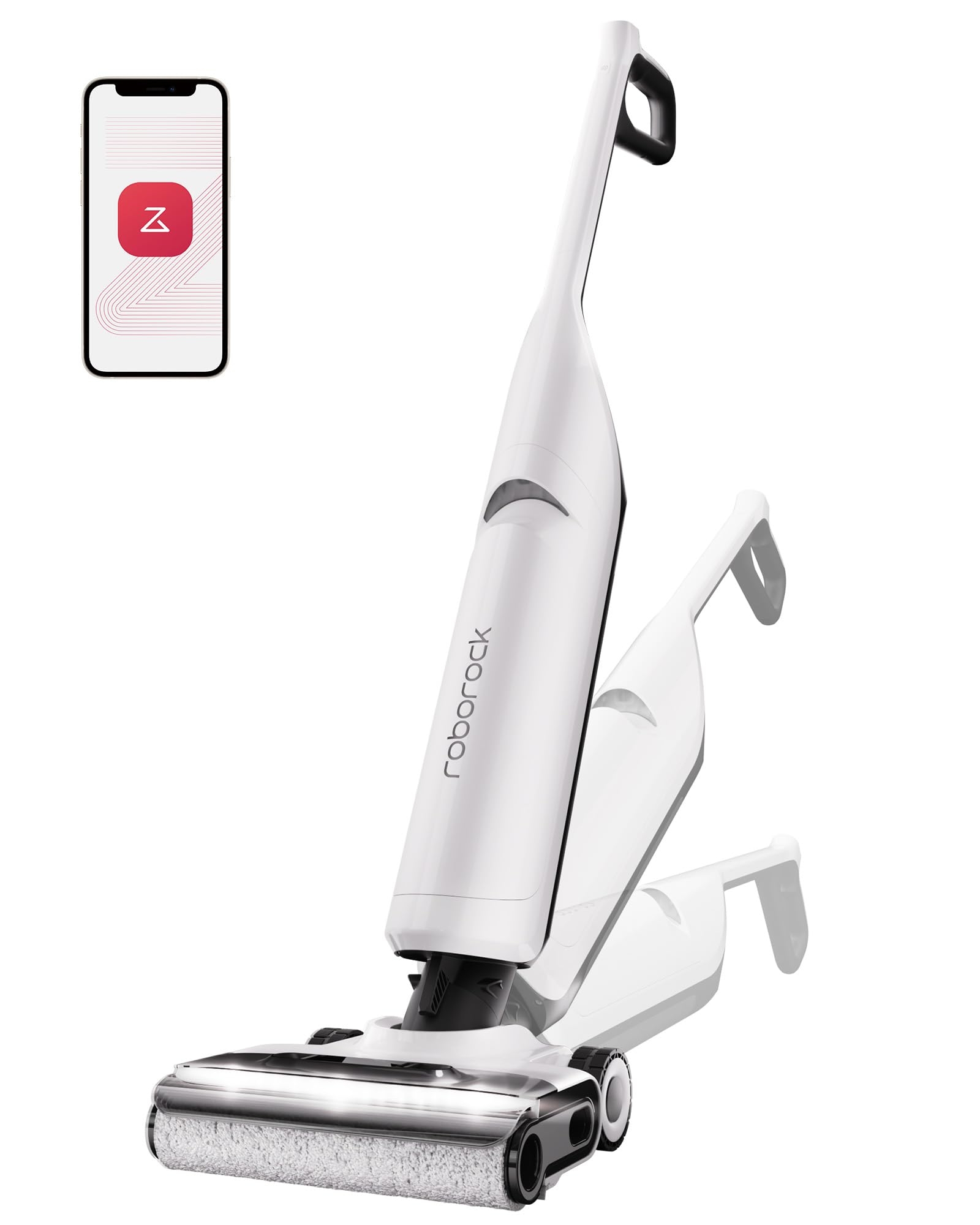 roborock Flexi Pro Wet Dry Vacuum Cleaner, Cordless Vacuum Mop with Hot Water Self-Cleaning and Hot Air Drying System, FlatReach, Edge-to-Edge Floor Cleaner with 17000Pa for Tiles and Hard Floors