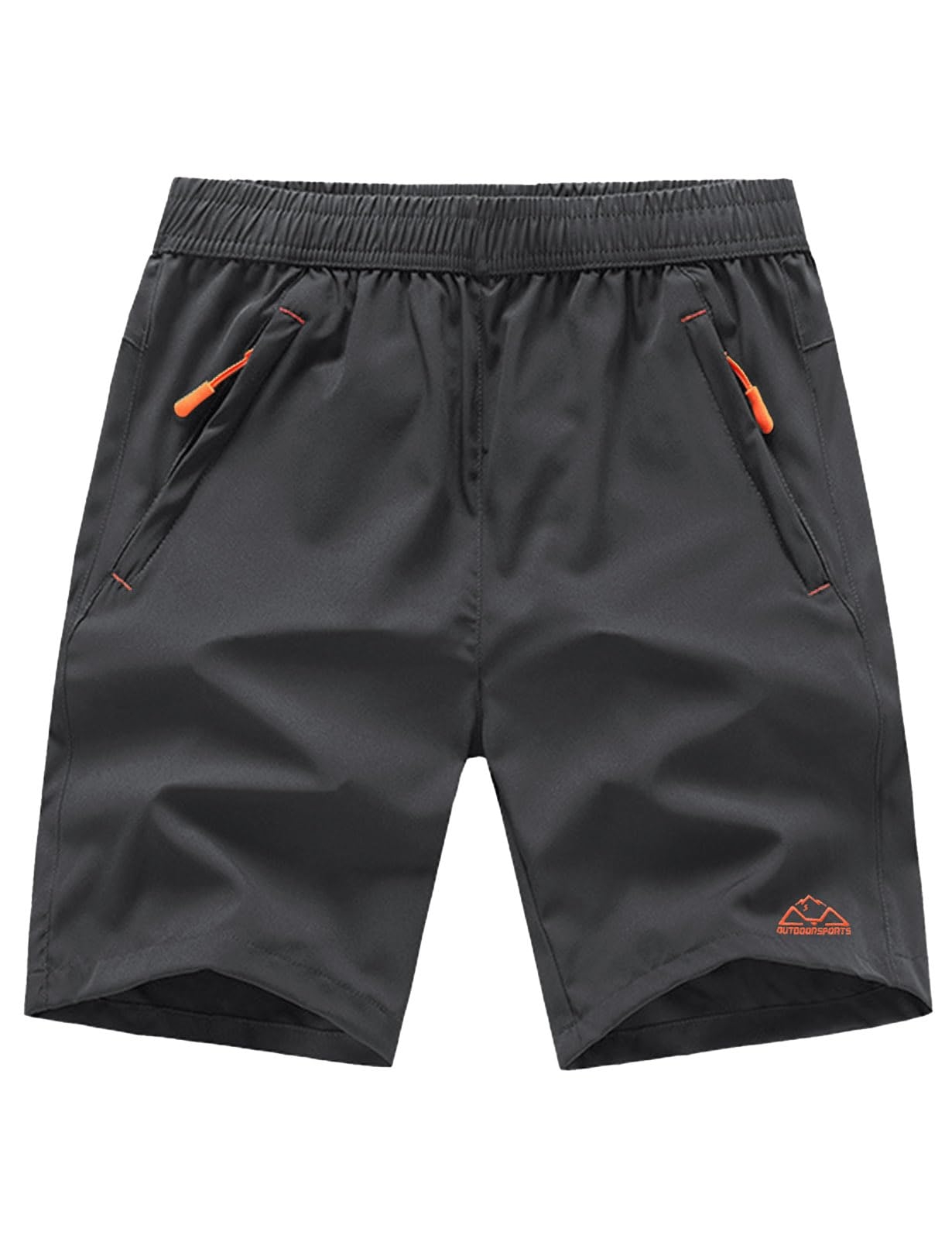 TBMPOY Men's 7" / 9" Running Hiking Shorts Quick Dry Athletic Gym Outdoor Sports Short 3 Zipper Pockets