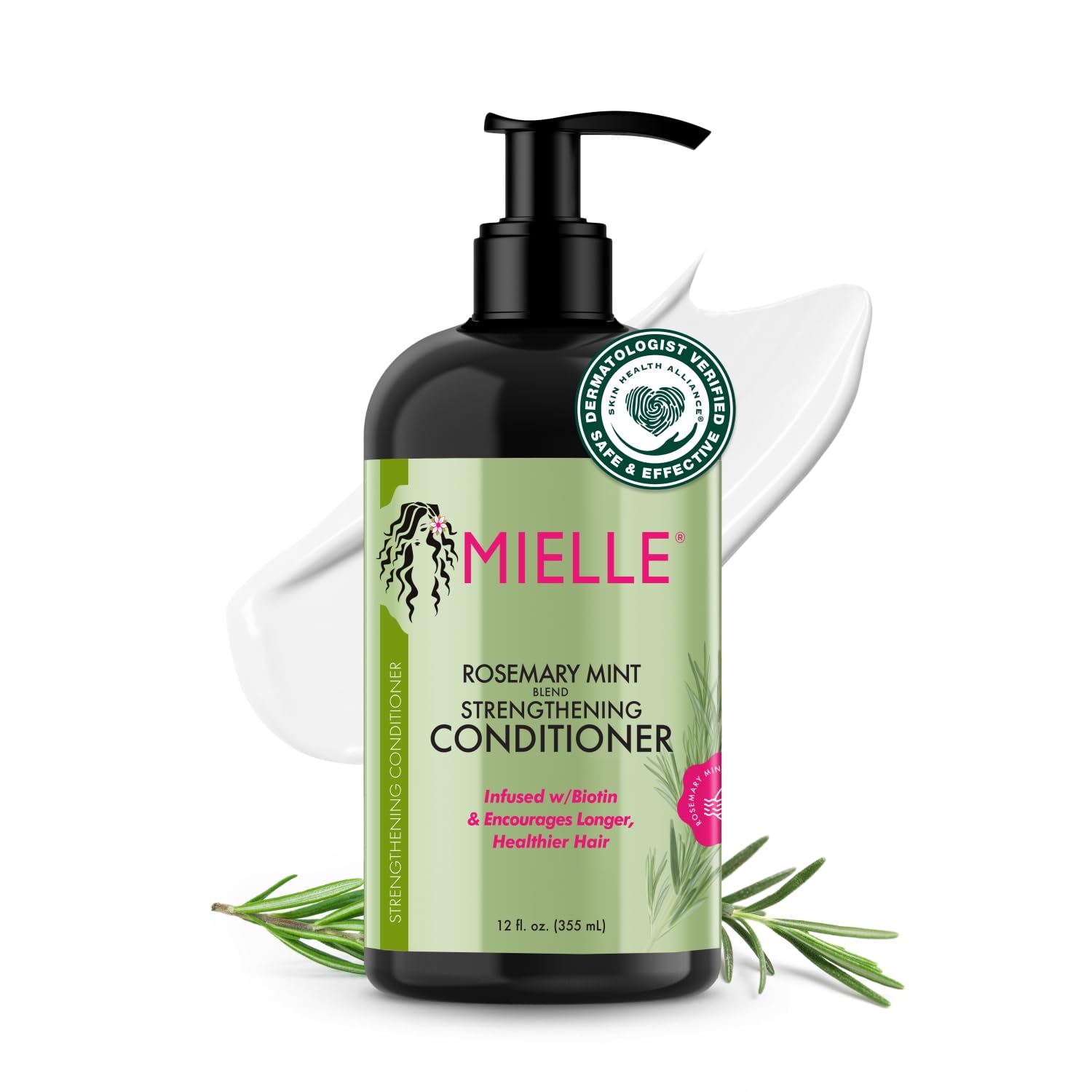 Mielle Organics Rosemary Mint Strengthening Conditioner with Biotin (12 Oz)