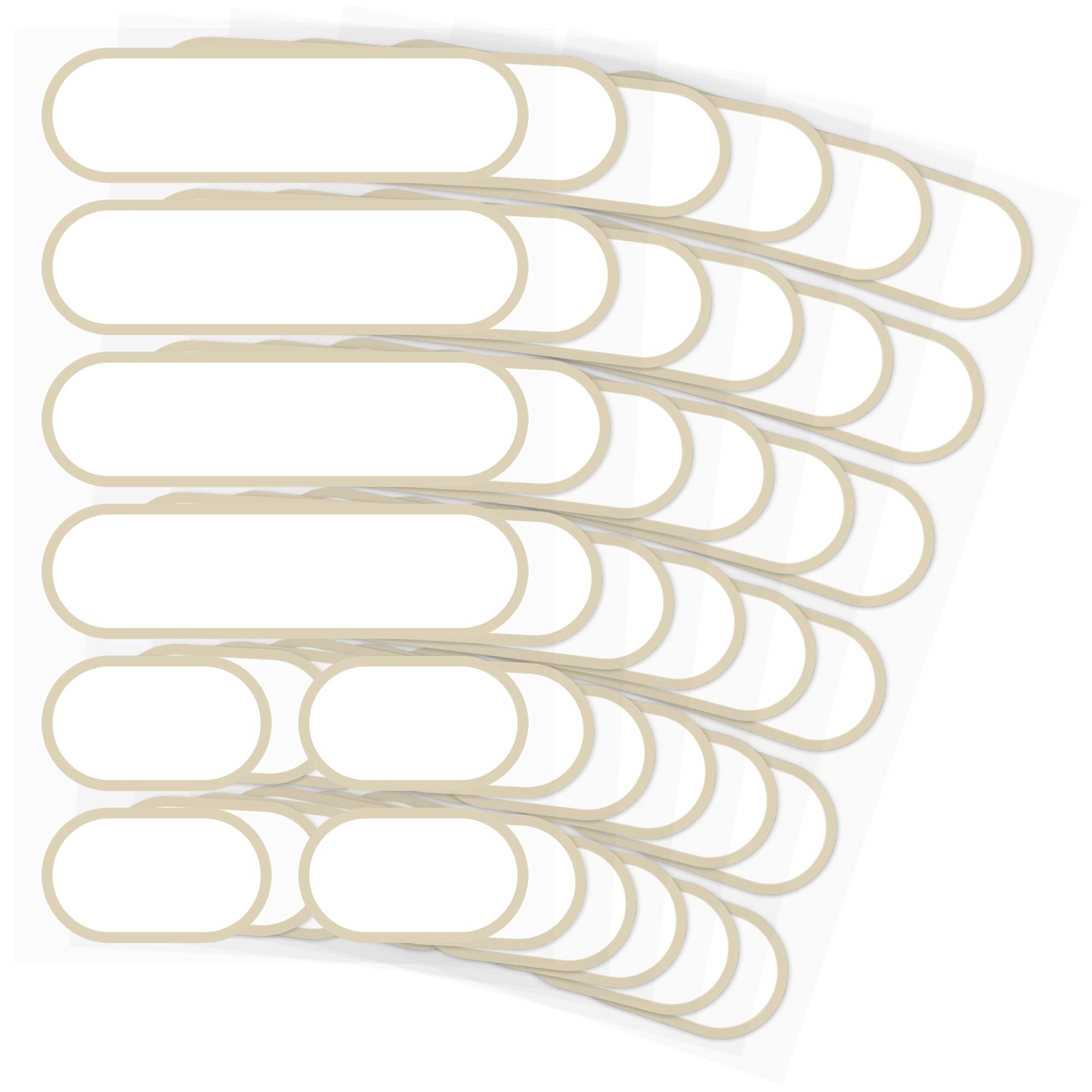 Waterproof Kitchen Labels for OXO POP Food Storage Containers and Home Organization, Pack of 64