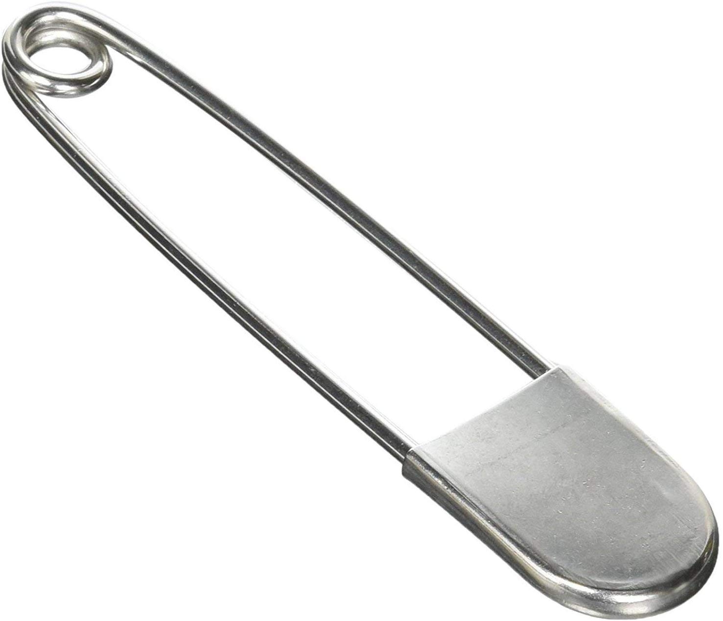Coitak Large Safety Pins, 5 inch Safety Pins, 10 PCS Stainless Steel Safety Pins Large, Silver Huge Strong XL Safety Pins, Extra Large Laundry Pins for Blankets