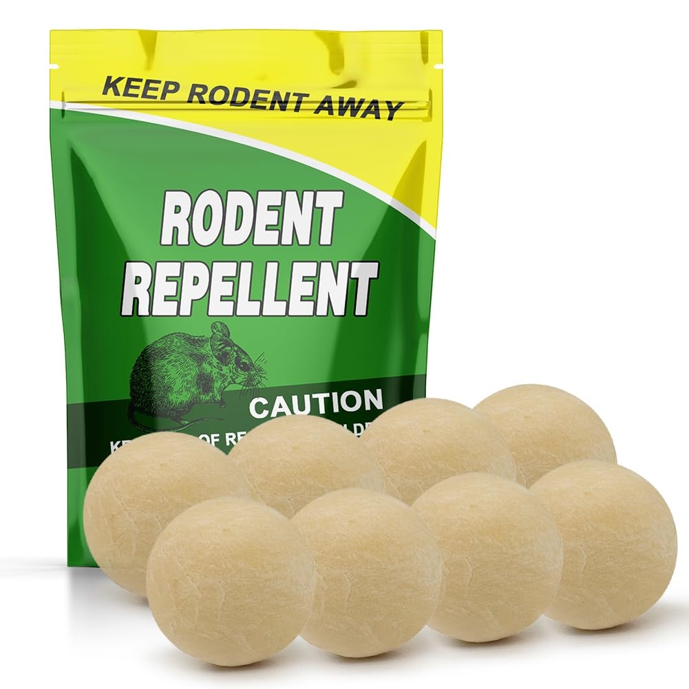 Rodent Repellent, Mouse Repellents Outdoor, Natural Mice Repellent Indoor,Peppermint Oil to Repel Mice and Rats, Keep Mice Away, Rat Repellent for House,Rat Deterrent Indoor,Get Rid of Mice-8P