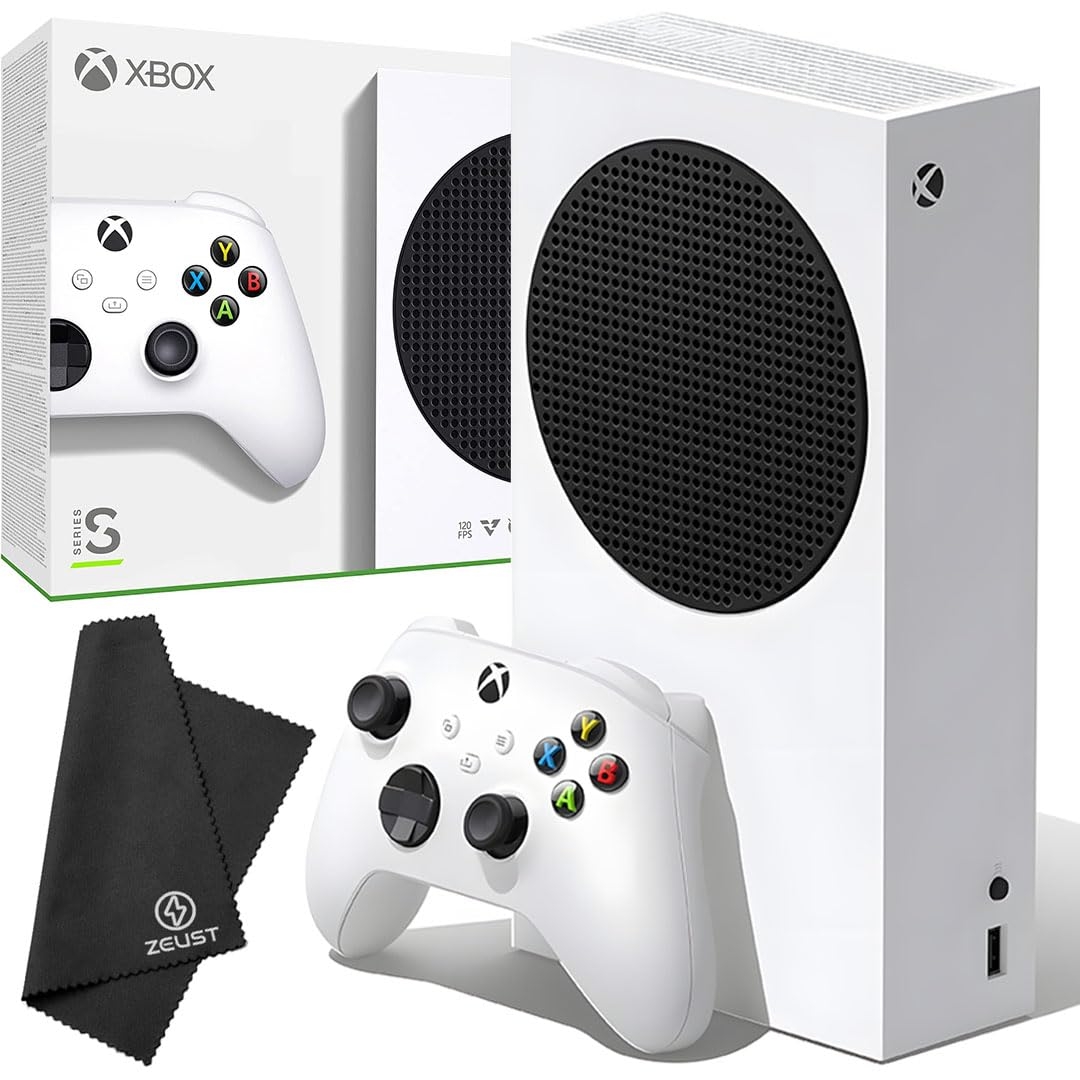 Zeust 2021 Xbox Series S 512GB All-Digital Bundle - Includes the Xbox Series Series S Console 512 GB SSD in Original Box, Wireless Controller, 1 Microfiber Cloth (New)
