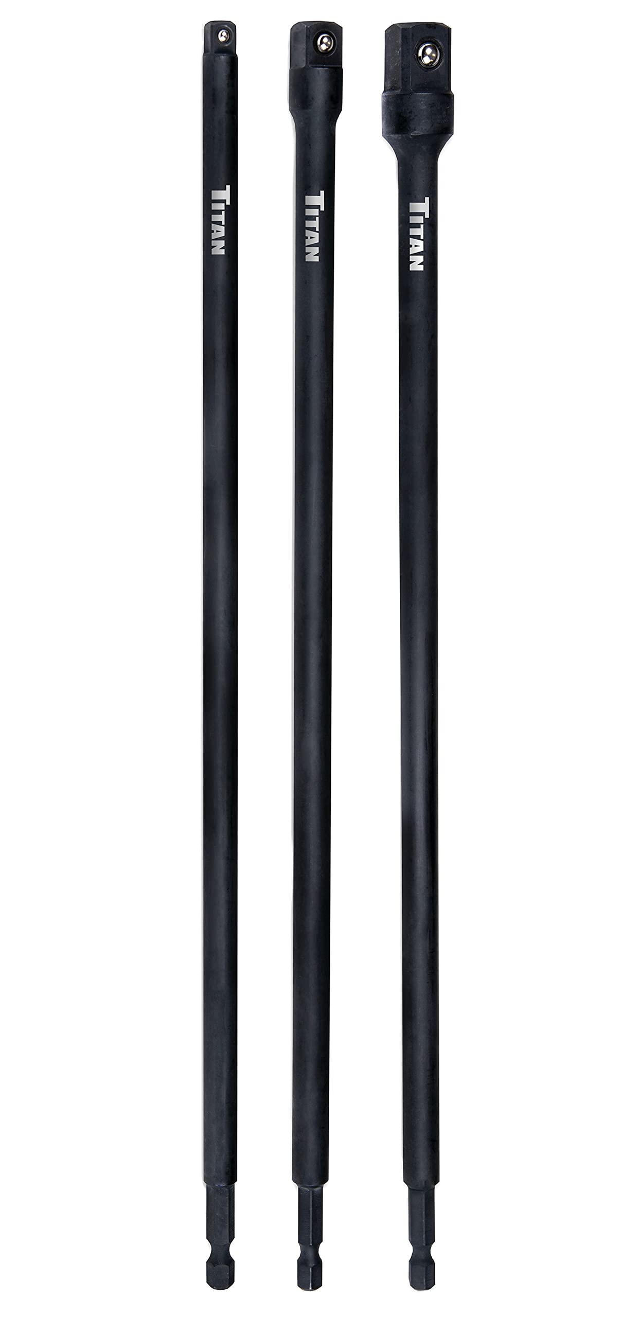 Titan 15206 3-Piece 12-Inch Impact Socket Adapter and Extension Set