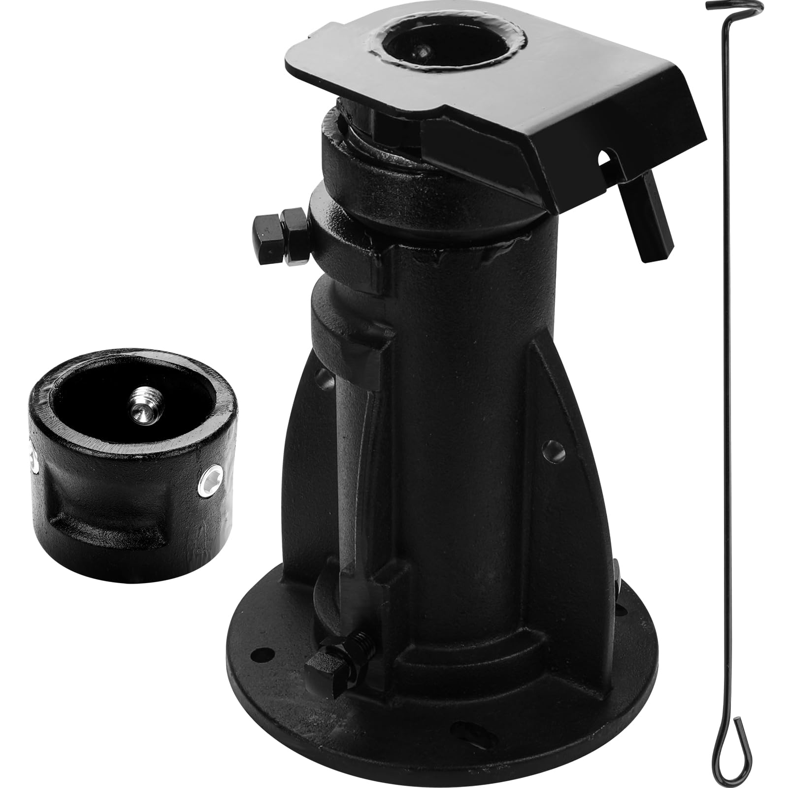 C5G1216 12"-16" Adjustable Cushioned 5th Wheel to Gooseneck Adapter Compatible with 2-5/16" Gooseneck Hitch Balls, Towing Capacity 20000 Lbs, OE C5G1216