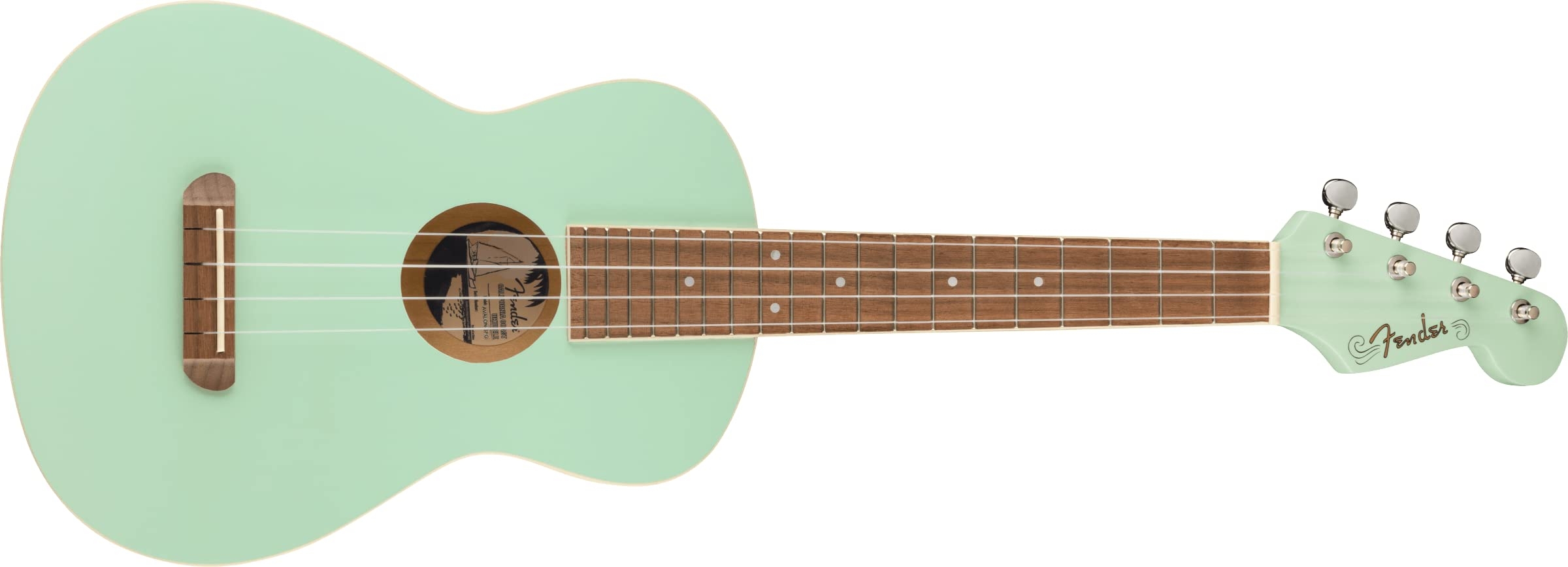 Fender Avalon Tenor Ukulele, Surf Green