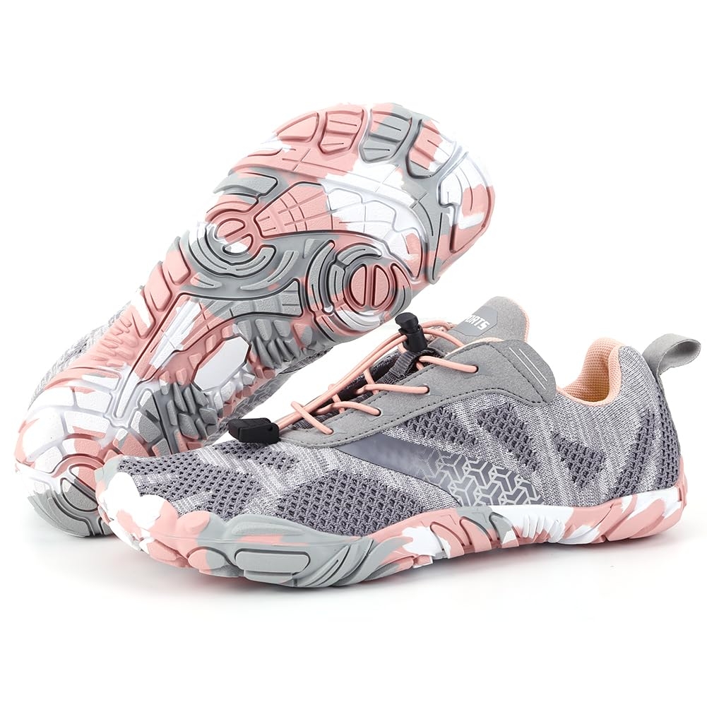 Hike Barefoot Shoes, Pro Barefoot Shoes Women Men Footwear, Athletic Hiking Minimalist Water Shoe Breathable Quick Dry Zero Drop Trail Running Shoe with Non-Slip Sole & Wide Toe Box