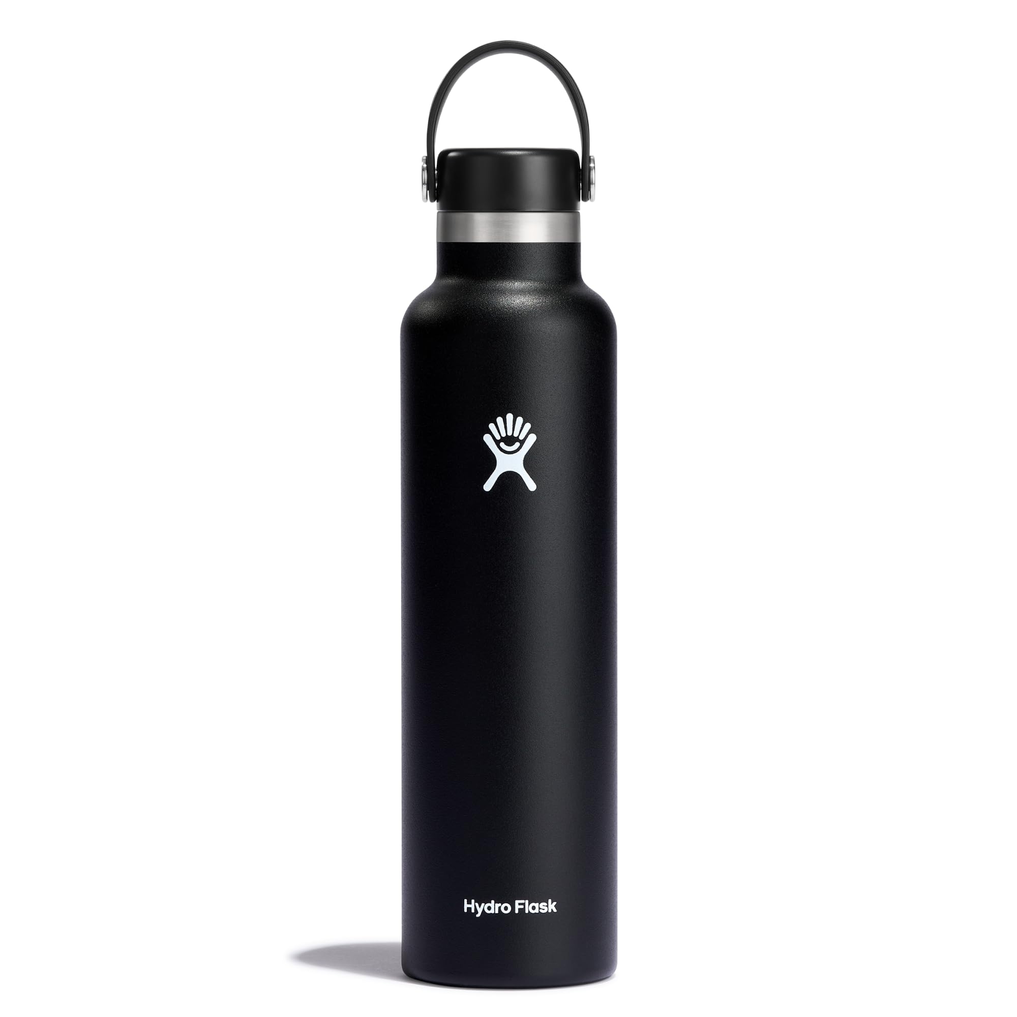 Hydro Flask Stainless Steel Standard Mouth Water Bottle with Flex Cap and Double-Wall Vacuum Insulation