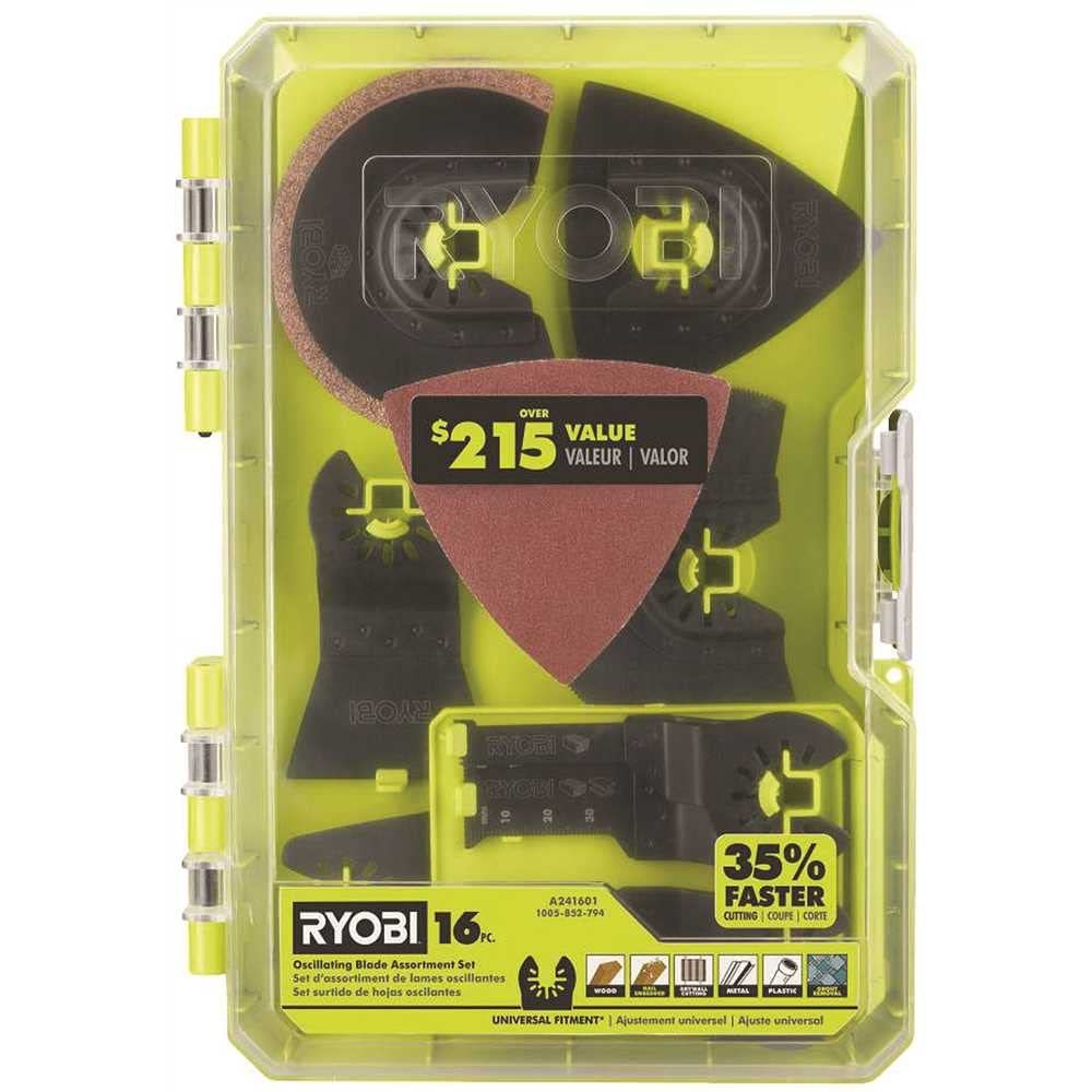 16 PC. OSCILLATING Multi-Tool Blade Accessory Set