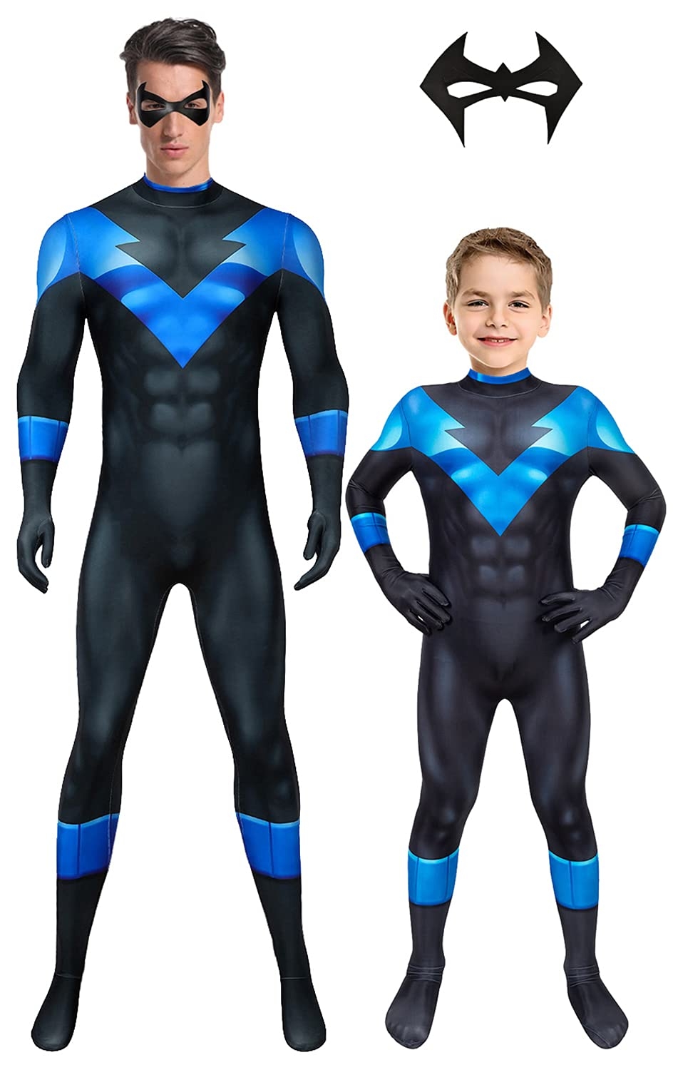 Bailu Halloween Superhero Costume Cosplay Bodysuit Jumpsuit Zentai Onesie Spandex 3D Style For Kids Adult